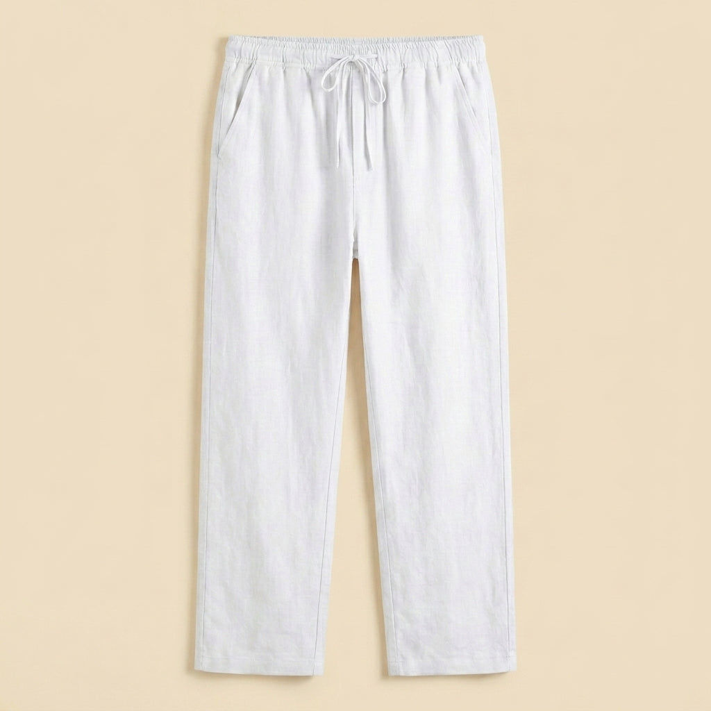 Premium Linen Pants – White