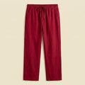 Premium Linen Pants – Maroon