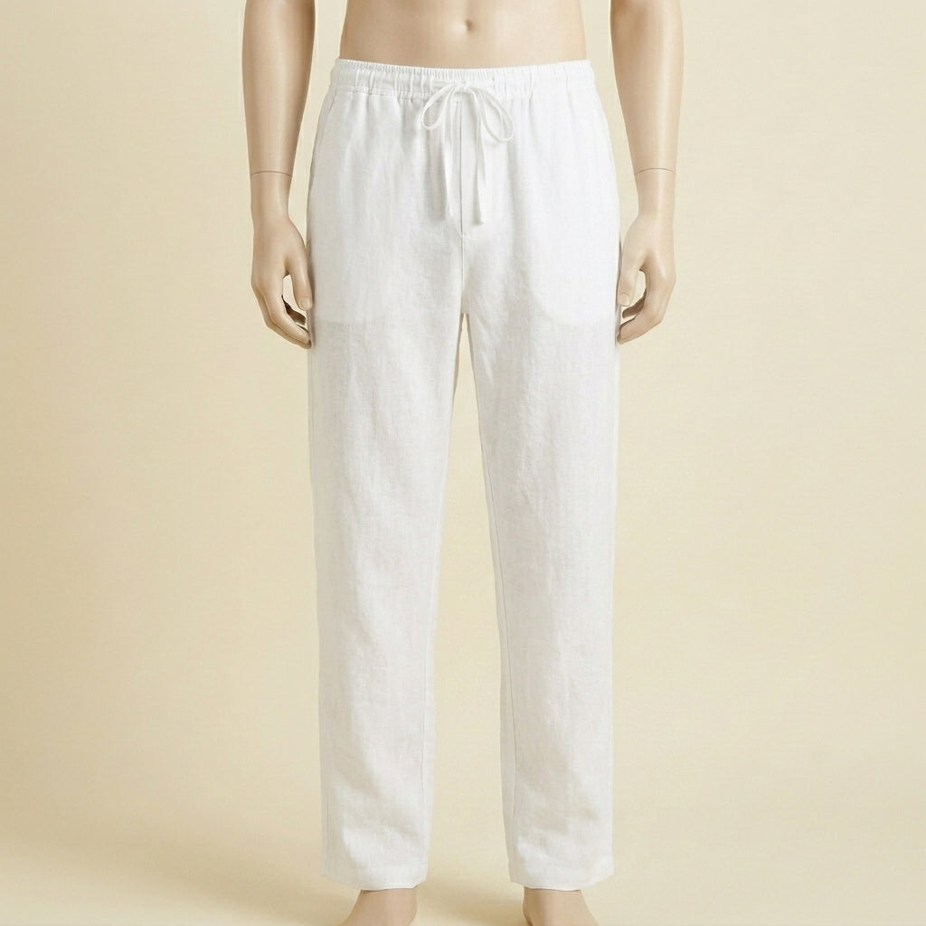 Premium Linen Pants – White